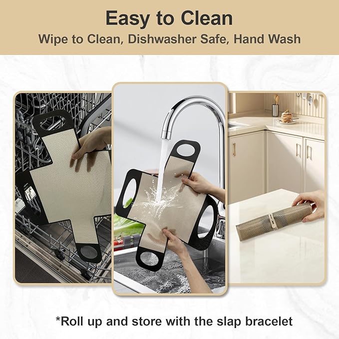 2 Pack Silicone Bread Loaf Pan Liners with Handles, Non-Stick& Easy Clean Baking Sling for 9x5 or 1.5lb Pans, Reusable Silicone Bread Sling with Storage Straps