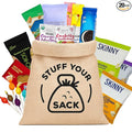 Vegan & Gluten‑Free Snack Variety Pack – Care Package with 40 Count Dairy‑Free, Non‑GMO Treats – Chips, Fruit Snacks & Bars for Adults and Kids by Stuff Your Sack