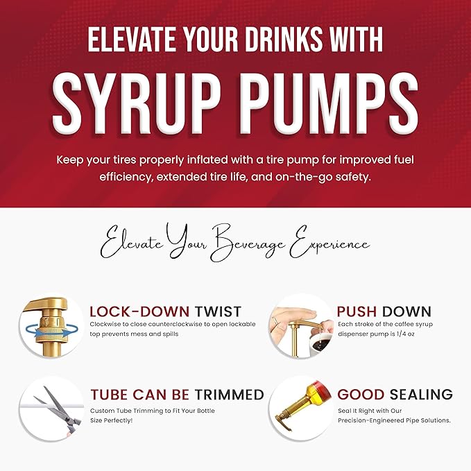 Summer Variety Syrup - Lemon, Lime, Coconut, Blue Raspberry, Watermelon & Tamarindo Syrups For Coffee,Italian Soda, Lattes, Frappes Flavor- 6 Pack With 6 Jimoco Pumps