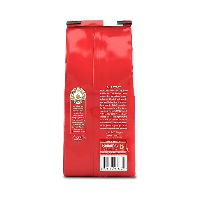 Community Coffee Premium Ground Coffee, French Vanilla Flavored, Medium Roast, 12 Ounce (Pack of 3)