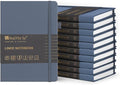 &And Per Se Lined Journal Notebook (10 Packs), 160 Pages, A5 5.7 x 8 inches College Ruled Thick Paper Notebook Journals for Writing, Hardcover Notebooks for Women Men Office School (Dark Blue)