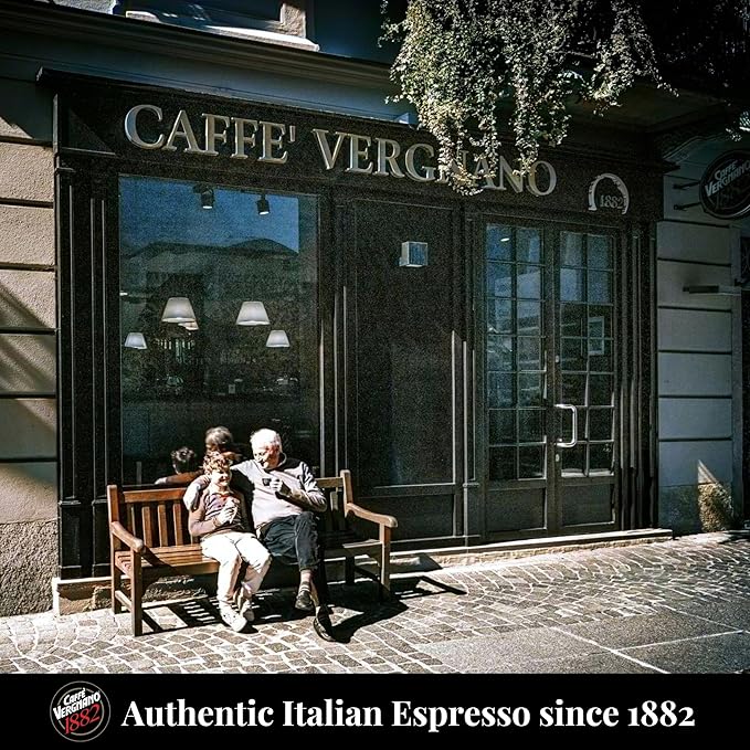 Caffe' Vergnano 1882 Medium Roast Espresso Original Line Machine Compatible Capsules, Arabica Robusta Espresso Coffee, Italian Coffee For Nespresso Coffee Machines, Intensity 6/10, Cremoso, 100 Ct
