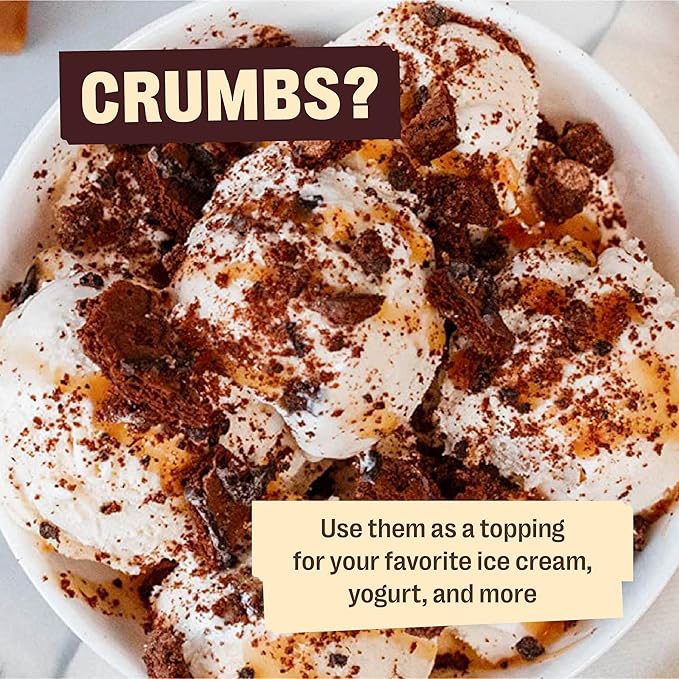 Brownie Brittle – Toffee Crunch Thin and Crispy Sweet Snacks (Pack of 6, 5 oz), Rich Gourmet Brownie Bites Dessert