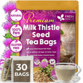 FreshDrinkUS, Premium 30 Milk Thistle Tea Bags, 100% Natural & Pure from Milk Thistle Seeds. Milk Thistle Seed Herbal Tea. Made with Natural Material Tea Bags. No Sugar, No Caffeine, No Gluten, Vegan.