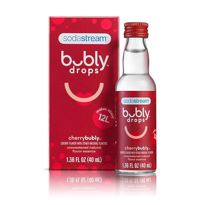 SodaStream bubly Drops, Cherry, 1.36 Fl Oz (Pack of 3)