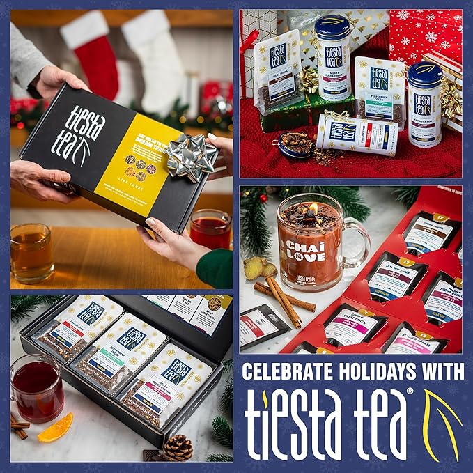 Tiesta Tea - Assam Black Tea, Loose Leaf, Single Origin Premium Black from India, High Caffeinated, Make Hot or Iced & Brews Up to 200 Cups, Pure Unblended, 16oz Resealable Bulk Pouch