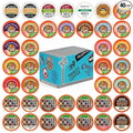 Flavored Decaf Coffee Pods Variety Pack, Great Mix of Decaffeinated Coffee Pods Compatible with all Keurig K Cups Brewers, 40 Count Bulk Pack
