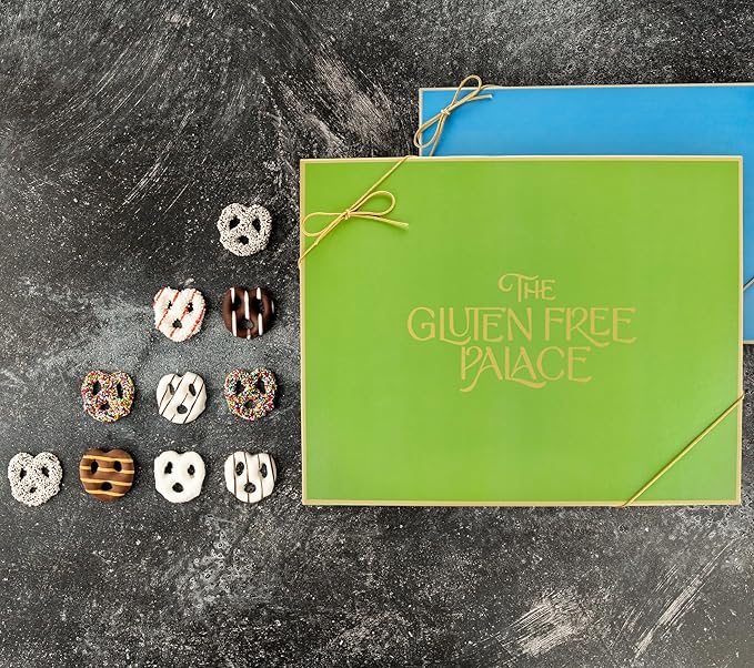 Gluten Free Palace Pretzels Gift Box – Gluten Free Pretzels Basket – Gift for Men, Women, Birthday, Thank You, Anniversary (6 Flavors)