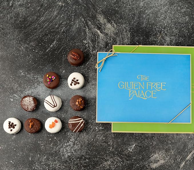 Gluten Free Palace Cookies Gift Basket – Gluten Free Variety Cookie Treats – Adults, Women, Birthday, Thank You, Sympathy, Get Well Gift Basket(12 Count)