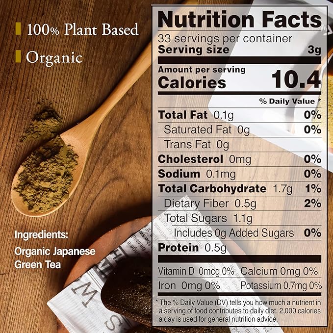 YAMASAN KYOTO UJI Hojicha Powder Organic Roasted green tea Baking powder latte powder, (100g) Made in Japan,Sold by Japanese company