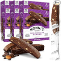 Nonni's Dark Chocolate Almond Biscotti Italian Cookies - 6 Boxes Dark Chocolate Cookies - Biscotti Individually Wrapped Cookies - Italian Biscotti Cookies w/Bittersweet Chocolate & Almonds - 6.88 oz