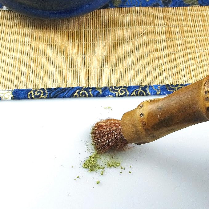 Artcome 12Pcs Japanese Matcha Tea Set - Bowl, Bamboo Whisk, Holder, Brush and Screen - Handmade Ceremony Kit for Traditional Tea Ceremony