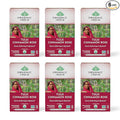 Organic India Tulsi Cinnamon Rose Herbal Tea - Holy Basil, Stress Relieving & Mystical, Immune Support, USDA Certified Organic, Supports Sugar Metabolism, Caffeine-Free - 18 Infusion Bags, 6 Pack