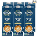 SOWN Organic Oat Creamer Sweet & Creamy - Barista Oat Milk Non Dairy Coffee Creamer - Plant Based, Dairy-Free, Vegan, Gluten-Free, Non-GMO, Shelf Stable - 32oz (Pack of 6)