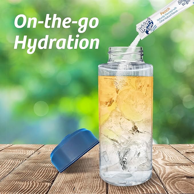 Wyler’s Light Singles-To-Go Sugar Free Drink Mix, Peach, 8 CT Per Box (Pack of 12)