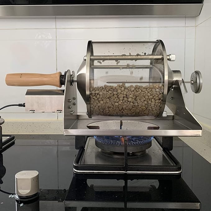 Coffee Roaster Gas Burner Coffee Roasting Machine Coffee Beans maker Peanut Roaster For Home Use