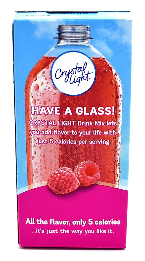 Crystal Light On The Go Raspberry Ice Drink Mix, 10-Packet Box (Pack of 7)