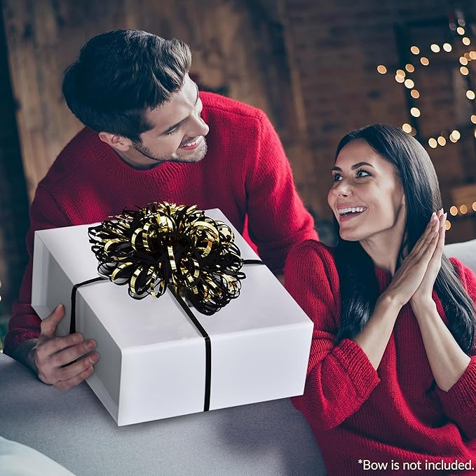Prime Line Packaging Christmas Gift Boxes with Lids for Presents, Holiday Gift Boxes, Large White Gift Box for Small Business, Weddings, Birthdays, Storage, Bulk, 12x12x6, 15 Pack