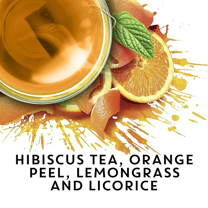 TAZO Tea Bags, Passion & Wild Sweet Orange Herbal Tea 20CT (2ea) (Variety Pack)