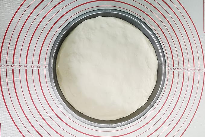 Yansumi Silicone Pastry Mat Extra Large Non-Slip Mat for Rolling Dough Pie Crust and Baking Non-Stick with Measurements (24x16, Red)