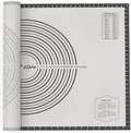 26 * 16 inches Black, Non-Slip Silicone Baking Sheets - Baking Mat with 0.7mm Thickness - Non-Stick Pastry & Cookie Mat for Kitchen Counter for Rolling Out Dough with Measurements.