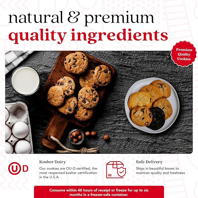 David's Cookies 2lbs Assorted Flavors Fresh Baked Cookies - Handmade and Gourmet Cookies - Delectable and Made with Premium Ingredients - Cookie Gift Basket - Great Gift For All Occasions