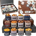 Snack Box Gift Basket, Birthday Gift for Men, Women, Food Care Package, Unique Tins of Assorted Nuts, Snacks in Stunning Case - Treat for Men, Women, Dad, Friends, Family