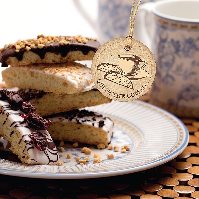 Barnetts Christmas Holiday Thanksgiving12 Chocolate Biscotti Gift Basket, Gourmet Cookies Gifts for Food Delivery, Ideas for Dad, Husband, Brother, Son, Grandfather, Girlfriend, Grandmother, Daughter, Mother