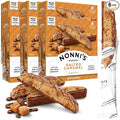 Nonni's Salted Caramel Biscotti Italian Cookies - 6 Boxes - Biscotti Individually Wrapped Cookies - Italian Biscotti Cookies w/Rich Milk Chocolate & Sea Salt - Kosher - 6.72 oz