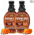Green Jay Gourmet Pumpkin Spice Syrup - Premium Breakfast Syrup with Pumpkin, Spices & Lemon Juice - All-Natural, Non-GMO Pancake Syrup, Waffle Syrup & Dessert Syrup - 2 x 8 Ounces