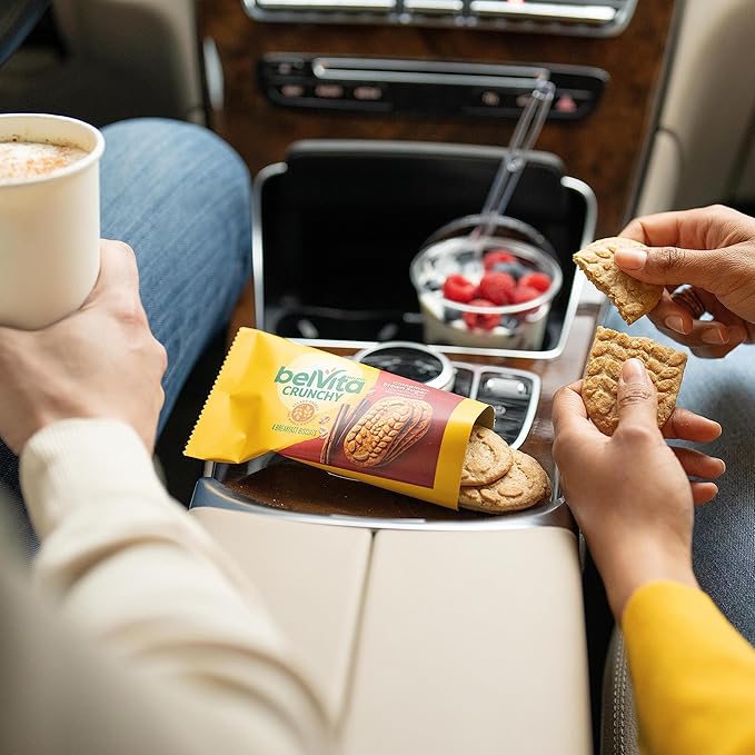 belVita Breakfast Bars Biscuits Variety Pack, 4 Flavors, 30 Total Packs, Christmas Stocking Stuffers, 6 Boxes (4 Biscuits Per Pack)
