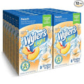 Wyler’s Light Singles-To-Go Sugar Free Drink Mix, Peach, 8 CT Per Box (Pack of 12)