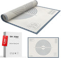26 * 16 inches Grey, Non-Slip Silicone Baking Sheets - Baking Mat with 0.7mm Thickness - Non-Stick Pastry & Cookie Mat for Kitchen Counter for Rolling Out Dough with Measurements.