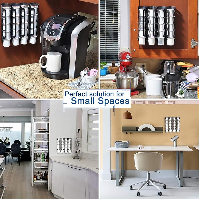 STORAGENIE K Cup Holders, Coffee Pod Holders for Keurig, Kcup Holders, Space Saving K pod Storage | Organizer, Perfect for Counters Small Space