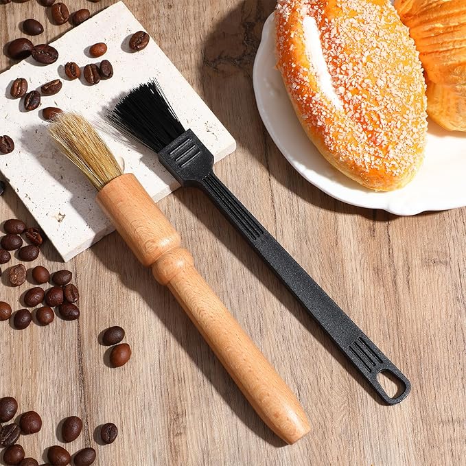 2 Pack Coffee Grinder Brush, Grinder Brushes Coffee Cleaning Brush for Coffees Machine Toaster Home Kitchen