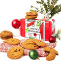 David's Cookies Merry Christmas Thin And Crispy Cookies in Mini Sweet Sampler Tin – Delicious Gourmet Crunchy Cookies, Festive Food Gift For Friends, Family – Christmas Treats For Holiday Gatherings