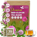 FreshDrinkUS, Premium Red Clover Herbal Tea– 35 Tea Bags – Pure – Naturally Smooth & Mild Flavor – Premium Quality, Eco-Conscious Packaging. Caffeine-Free. Gluten Free. Vegan