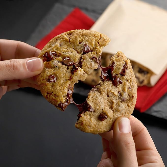 Mrs. Fields Dozen Semi-Sweet Chocolate Chip Original Cookie Signature Tin - Assorted with 12 Original Sized Cookies