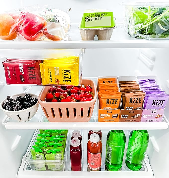 KiZE Energy Bars - Almond Butter - Almond-Butter-Based, Gluten Free, Non-GMO, and High Protein Meal Replacement Energy Bars, Clean and Simple Food Ingredients - 10g High Protein Snacks, (10 Count)