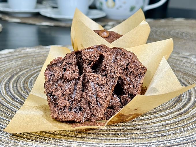 Molibake Chocolate Muffin Mix - Pack of 1 – Premium Chocolate Muffins Baking Mix with Cocoa Powder and Real Chips for Home Oven and Maker – 14 oz – Easy-to-Use Mix for Fluffy, Bakery-Style Homemade