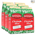 Community Coffee Christmas Blend Ground Coffee, Medium Roast, 12 oz Bag (Pack of 6)