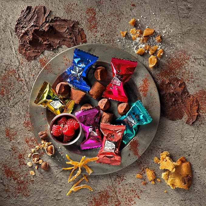 Monty Bojangles Taste Adventure Cocoa Dusted Truffles Gift Box (7.9oz) - 6 Flavors, Luxury Chocolates, Award Winning Truffles, Beautiful Gift Box, Perfect Chocolate Gift