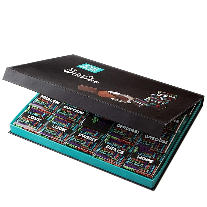 Oh! Nuts Chocolate Gift Basket - Gourmet Belgium Chocolates Gifts Baskets - Assorted Flavors Chocolate Blessings Wishes Gifts Box - Perfect for Holiday, Family, Corporate, Men & Women - 20 PCs