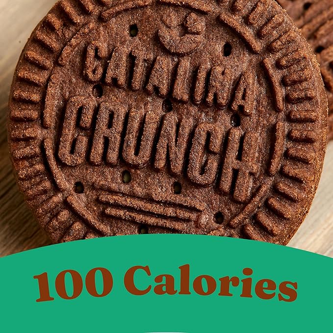 Catalina Crunch Protein Cookies, 4g Protein per Serving | Low-Sugar Sandwich Cookies | Gluten Free, Vegan | Keto Dessert Snacks - Chocolate Mint, 5.9 oz. (14 Count)