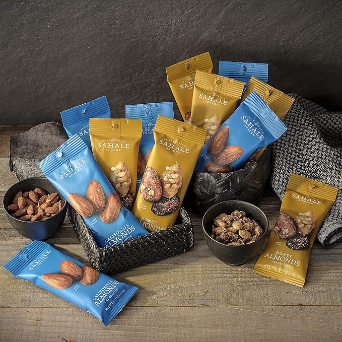 Sahale Snacks Almonds Variety Pack, 1.5 Ounces (Pack of 12)