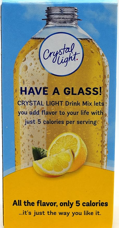 Crystal Light On The Go Natural Lemonade Drink Mix, 10-Packet Box (Pack of 7)