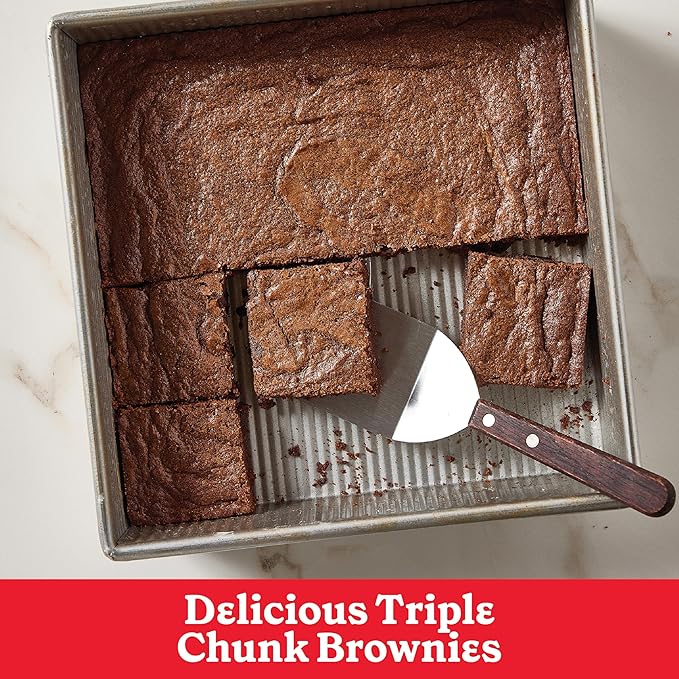 Betty Crocker Delights Supreme Triple Chunk Brownie Mix, Holiday Baking, 17.8 oz (Pack of 12)
