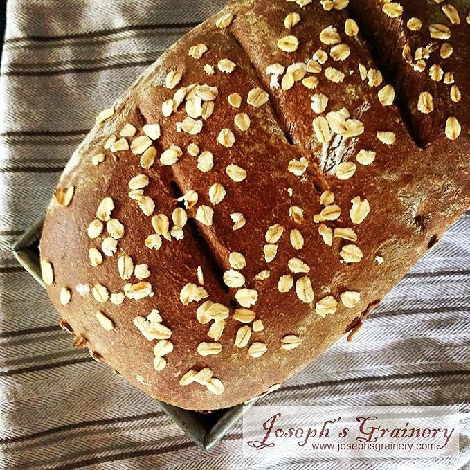 Hard Red Whole Wheat Flour,8 lbs, Joseph's Grainery Freshly Ground Flour, Non-GMO, Kosher Certified