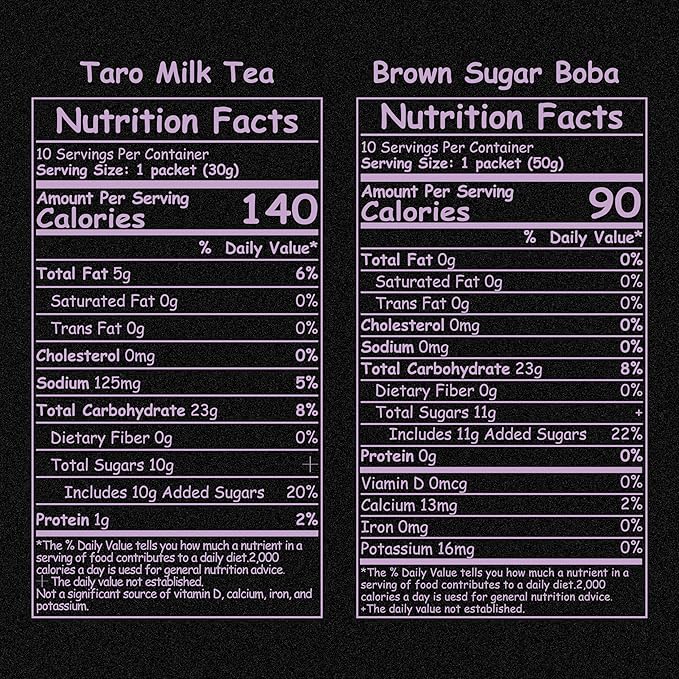 Boba Moo X Premium Boba Tea Kit With Taro Milk Tea Flavor - Only 5,000 Kits Yearly, Small Batch Bubble Tea Kit With Boba Tapioca Pearls, Exceptional Taste & Chewiness, Vegan, Lactose-Free, 10 Servings